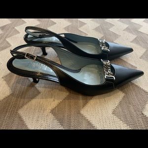 Lambertson Truex Subtle Calf Kitten Heel